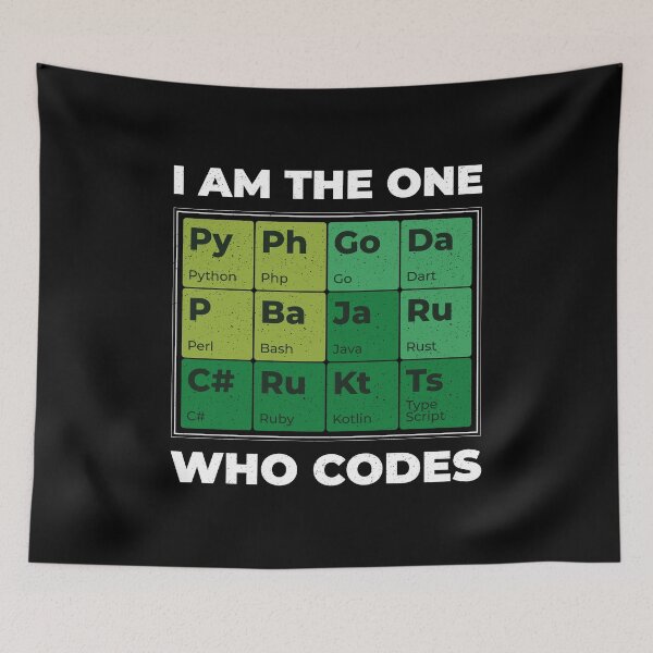 Item preview, I am the one who codes - Periodic table designed and sold by PrintPress.