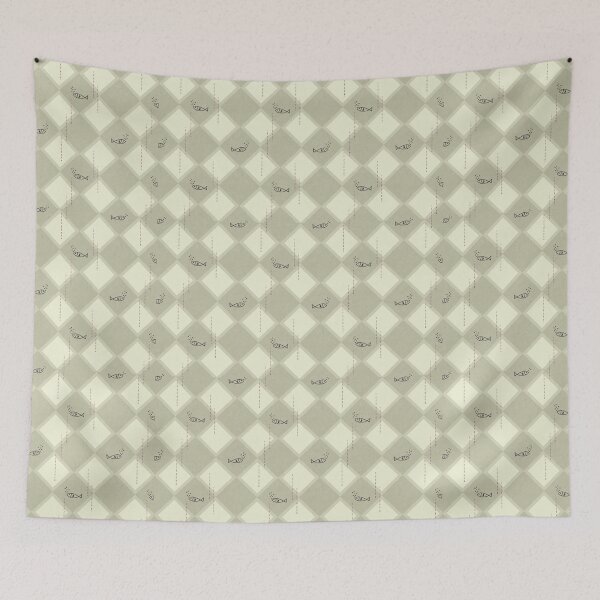 Item preview, Fish and rhombus pattern designed and sold by BorneowithLove.