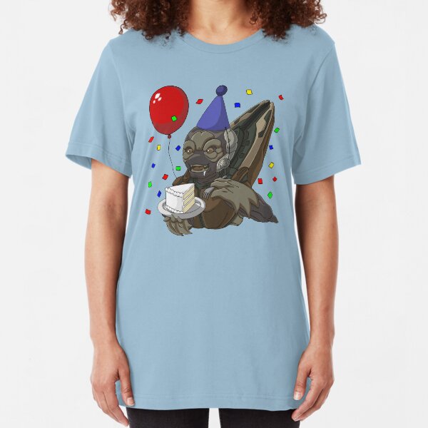 Grunt Birthday Party! Slim Fit T-Shirt