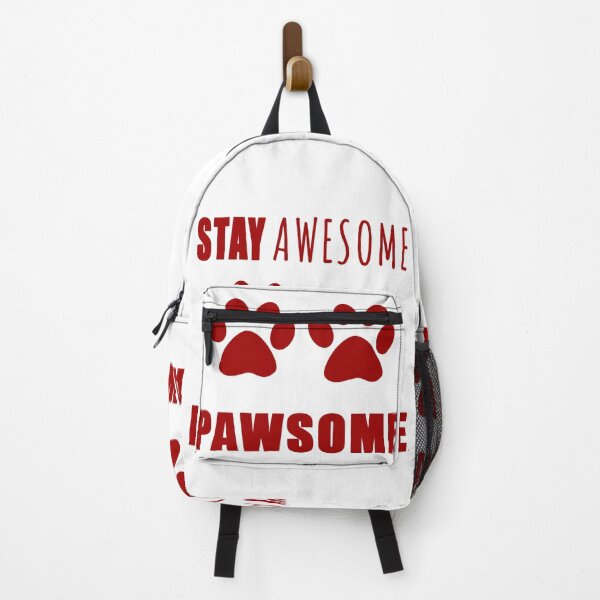 Item preview, Stay awesome Pawsome - Be Pawsome colourful sticker prints designed and sold by Long Exposure.