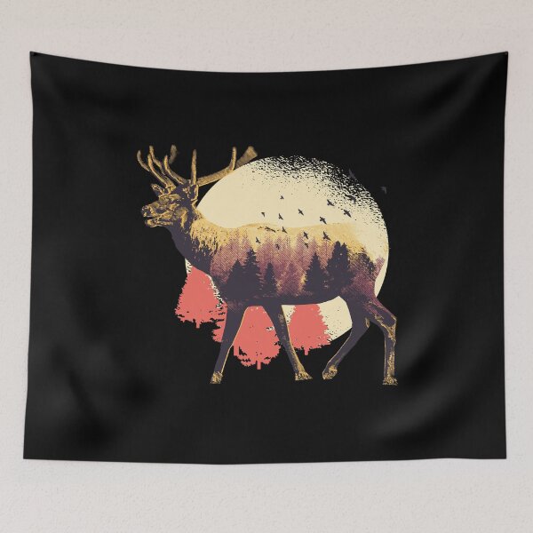 Item preview, Artistic Moose design- Beautiful animal tees. designed and sold by PrintPress.