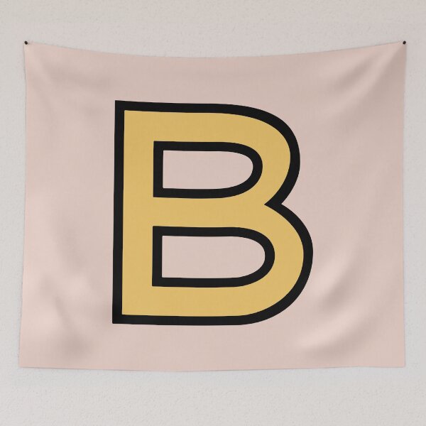 Item preview, Funky Yellow Letter B designed and sold by D-Spot Shop.