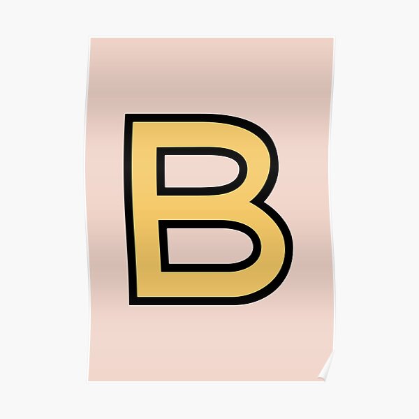 "Funky Yellow Letter B" Poster By Thespot | Redbubble