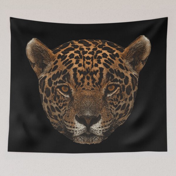 Item preview, big cat onca face canvas structure, beautiful wild animal designs, pretty big cats designed and sold by Kirei-Lily.