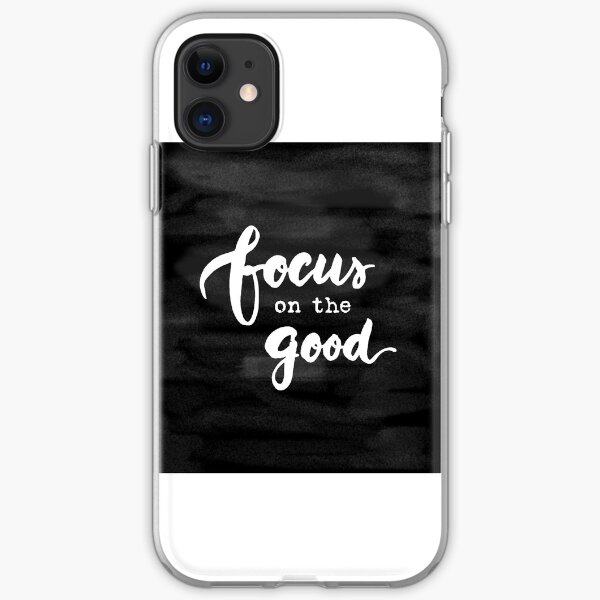 Focus on the Good Chalkboard Writing iPhone Soft Case