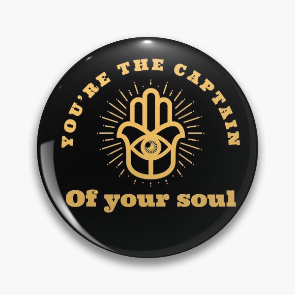 Item preview, You're the captain of your soul - beautiful spiritual quote, hamsa design. designed and sold by Theleochick.