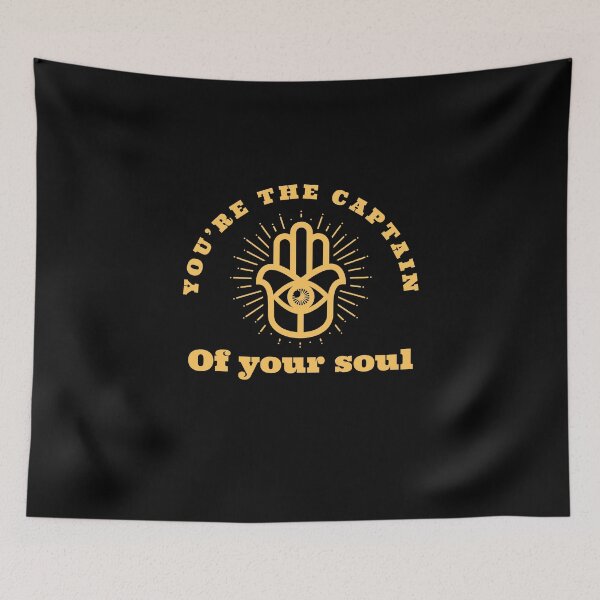 Item preview, You're the captain of your soul - beautiful spiritual quote, hamsa design. designed and sold by Theleochick.