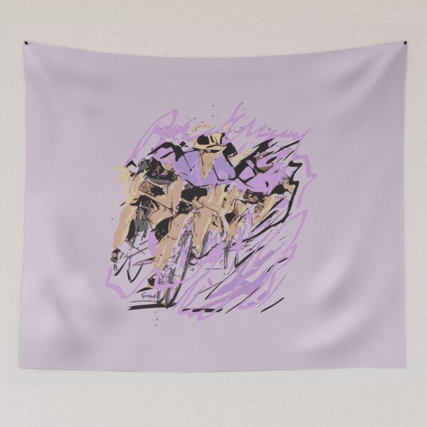 Item preview, cyclists in artwork designed and sold by Grobie.