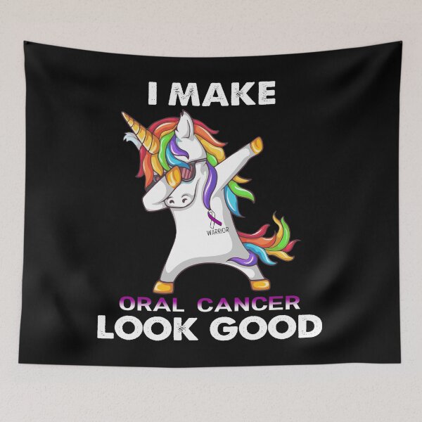Item preview, I Make Oral Cancer Look Good Cute Unicorn Dabbing designed and sold by heppenp.