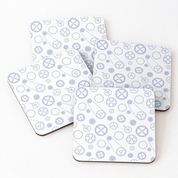 Item preview, Chain rings pattern blue on white background designed and sold by shushunya13.