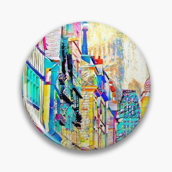 Item preview, Rouen City center and Rouen Cathedral of Notre Dame designed and sold by EkaArtShop.