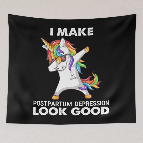Item preview, I Make Postpartum Depression Look Good Cute Unicorn Dabbing designed and sold by heppenp.