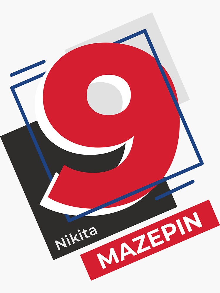 Nikita Mazepin Formula Haas F1 Team Número Pegatina