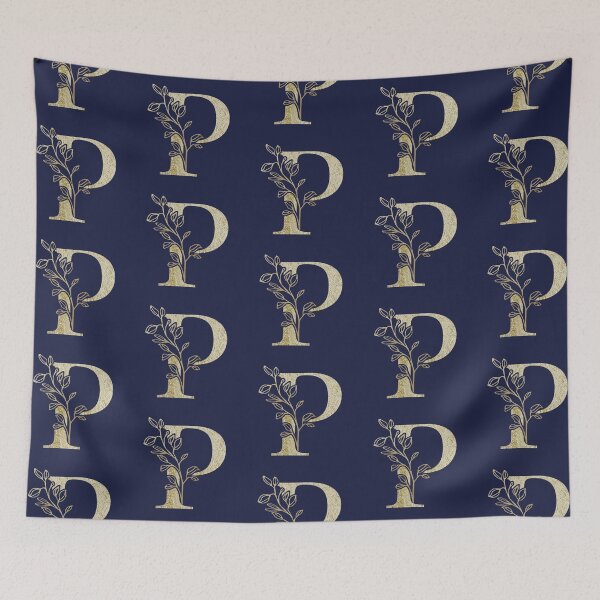 Item preview, P Golden Letter designed and sold by HintofNature.