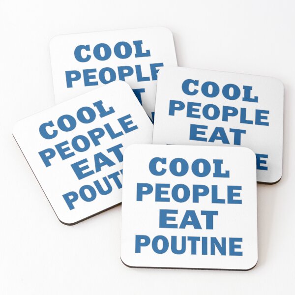 Item preview, Cool People eat Poutine designed and sold by AllShirts21.