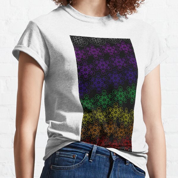 Multicolor Arco Iris NHS con borde blanco 70x hoja pequeña calcomanía