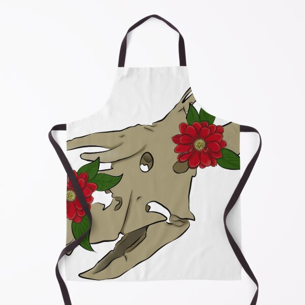Item preview, Nasutoceratops with red flowers designed and sold by Dawnfeather.