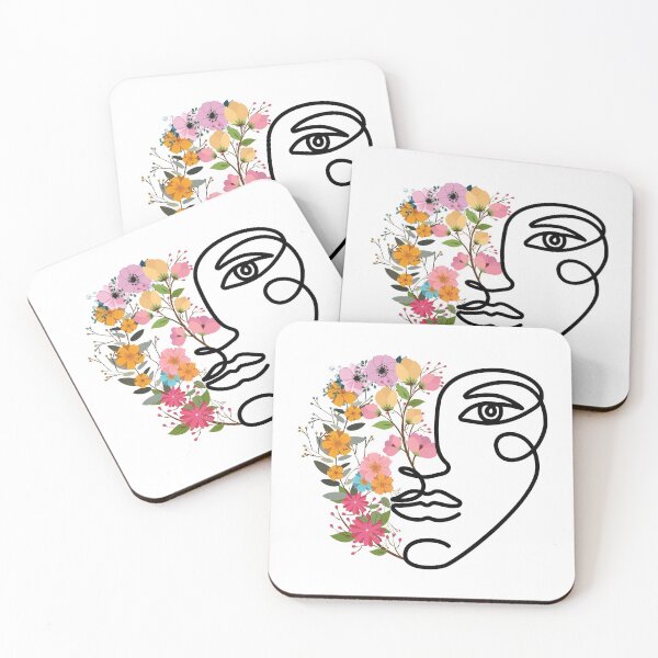 Item preview, Woman face in half floral designed and sold by CA-Creatives.