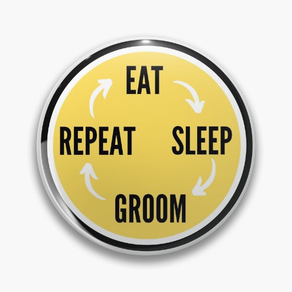 Item preview, Eat sleep groom repeat designed and sold by NikitaAg.