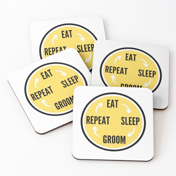 Item preview, Eat sleep groom repeat designed and sold by NikitaAg.