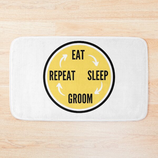 Item preview, Eat sleep groom repeat designed and sold by NikitaAg.