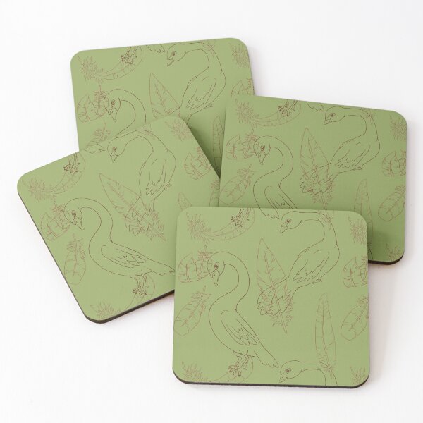 Item preview, Swans in Green designed and sold by magpyecat.