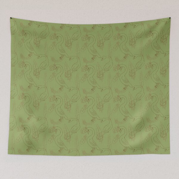 Item preview, Swans in Green designed and sold by magpyecat.