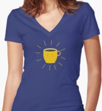 Good morning sunshine Women's Fitted V-Neck T-Shirt