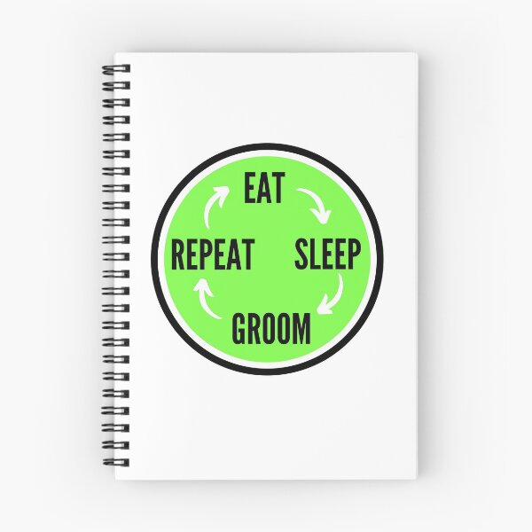 Item preview, Eat sleep groom repeat- in green designed and sold by NikitaAg.