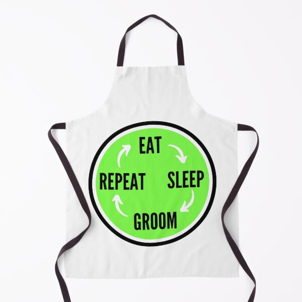 Item preview, Eat sleep groom repeat- in green designed and sold by NikitaAg.
