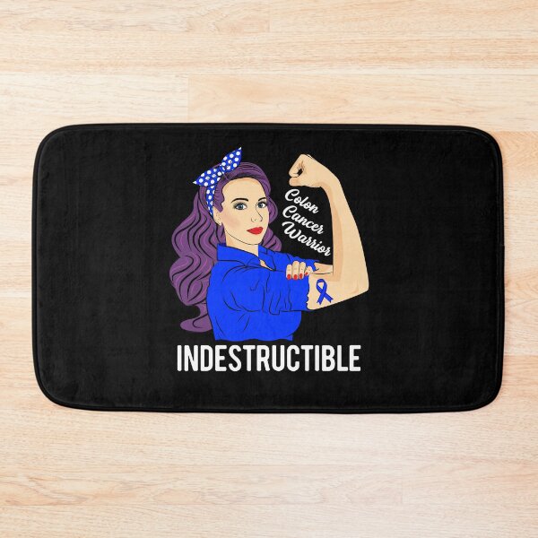 Item preview, Colon Cancer Awareness Warrior Indestructible Survivor designed and sold by ZNOVANNA.