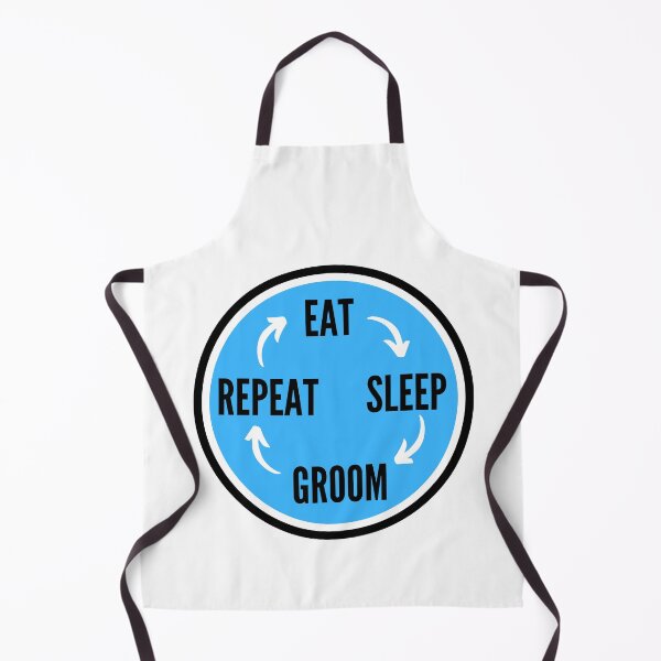 Item preview, Eat sleep groom repeat-in blue designed and sold by NikitaAg.
