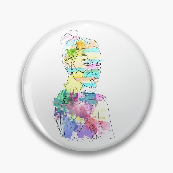 Item preview, Lady in colored paint designed and sold by CA-Creatives.