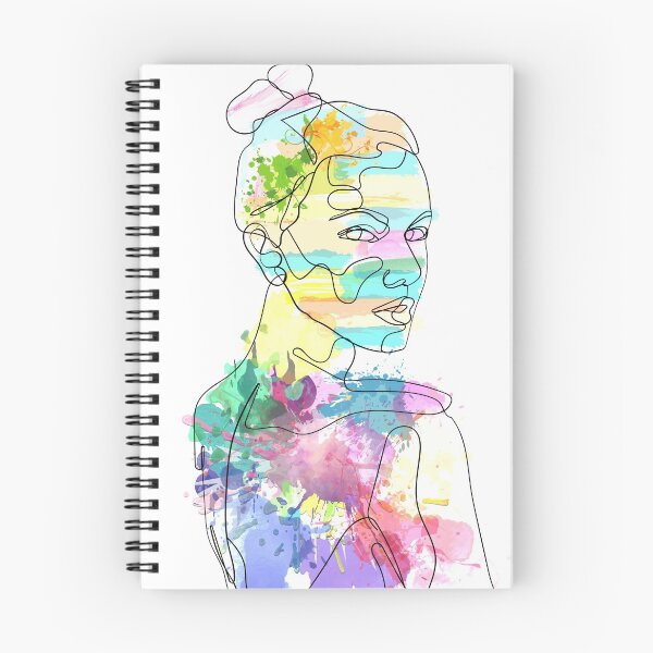 Item preview, Lady in colored paint designed and sold by CA-Creatives.