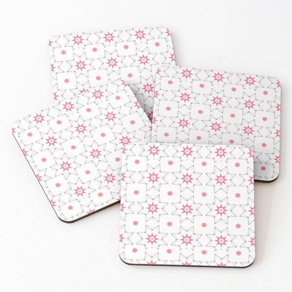 Item preview, Red folk geometric print designed and sold by oksanarozmay.