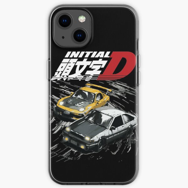 Mountain Drift Racing Initial D Tandems AE86 contre FD rx-7 Coque souple iPhone
