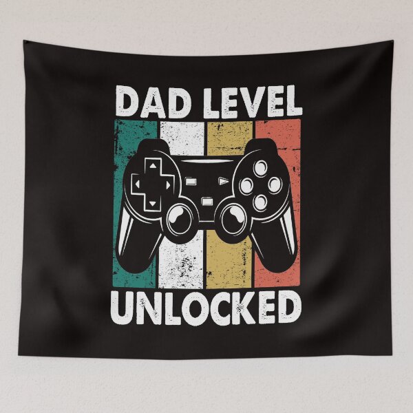 Item preview, dad level unlocked retro new dad gift  designed and sold by Majesticoo.