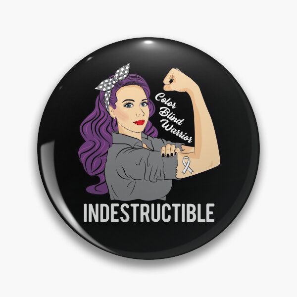 Item preview, Color Blind Warrior Indestructible Colorblind Awareness designed and sold by ZNOVANNA.