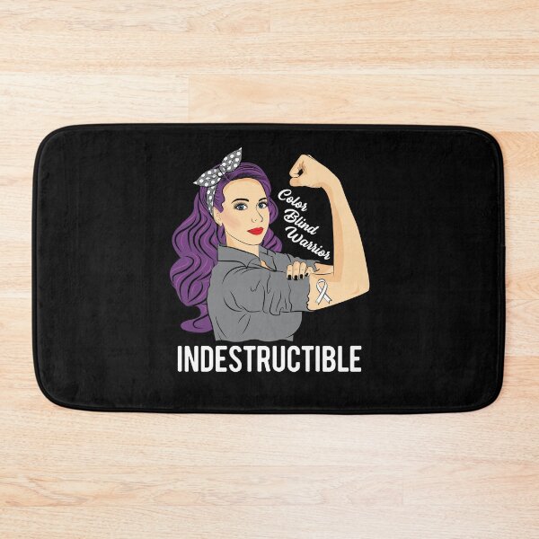 Item preview, Color Blind Warrior Indestructible Colorblind Awareness designed and sold by ZNOVANNA.