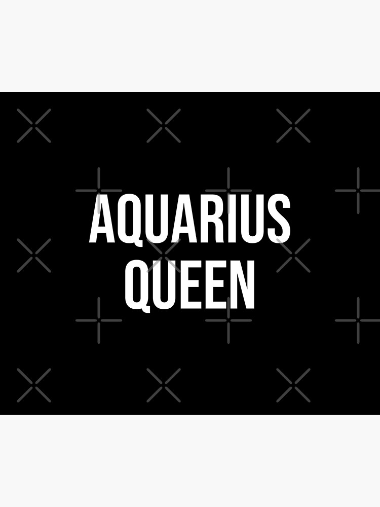 Aquarius Symbol Pattern Astrology Horoscope Zodiac - Custom Black