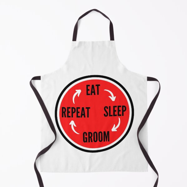Item preview, Eat sleep groom repeat- in red designed and sold by NikitaAg.