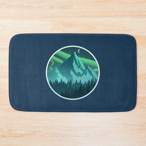 Item preview, Mountain forest night designed and sold by LeaPoupin.