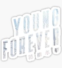 Pegatina BTS Young Forever Logotipo