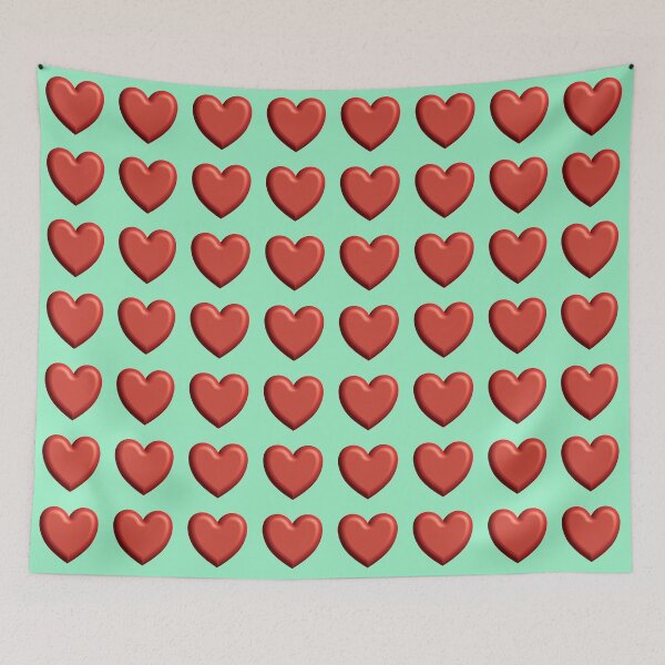 Item preview, Pattern of red hearts designed and sold by StencilMyst ..