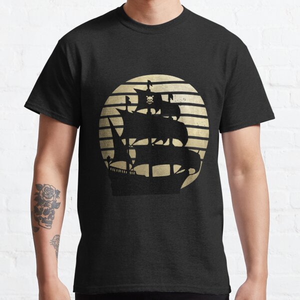 Pirate Ship Silhouette T-Shirts for Sale