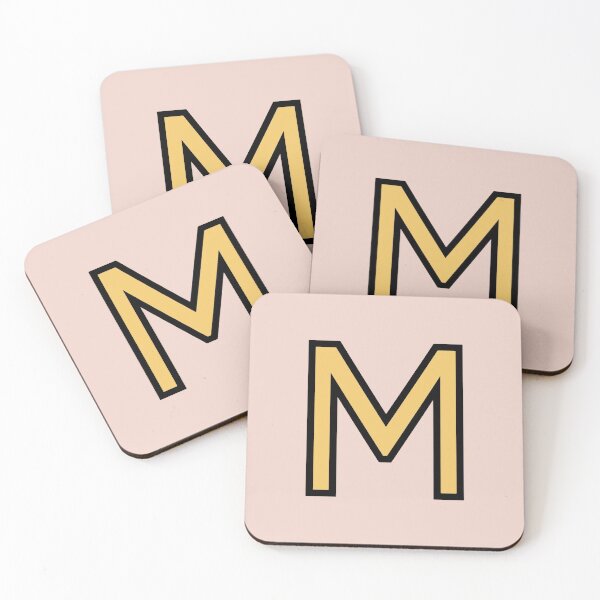 Item preview, Funky Yellow Letter M designed and sold by D-Spot Shop.