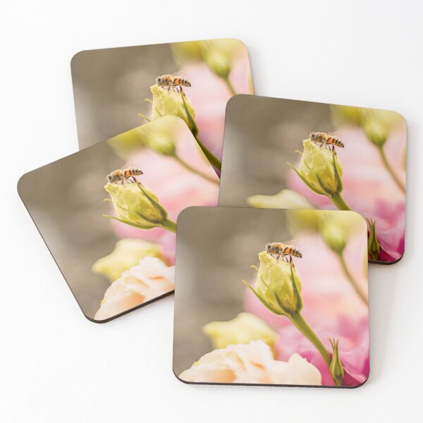 Item preview, Beautiful bee photography - bee pollinating designed and sold by mikelcreatives.