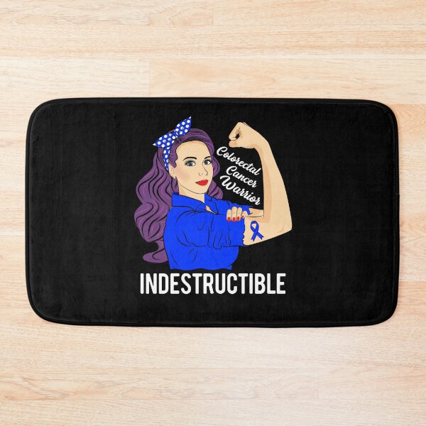 Item preview, Colorectal Cancer Warrior Indestructible Awareness Support designed and sold by ZNOVANNA.