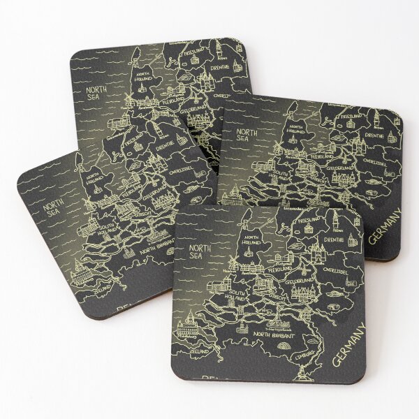 Item preview, Fluorescent Glowing Map of The Netherlands  designed and sold by Sheridan T.