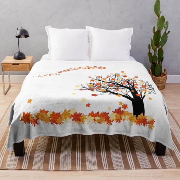 Item preview, Autumn tree with falling leaves designed and sold by CA-Creatives.